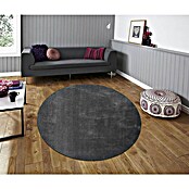 Alfombra de pelo corto Toscana (Gris, Diámetro: 160 cm, 100% Poliéster) | BAUHAUS