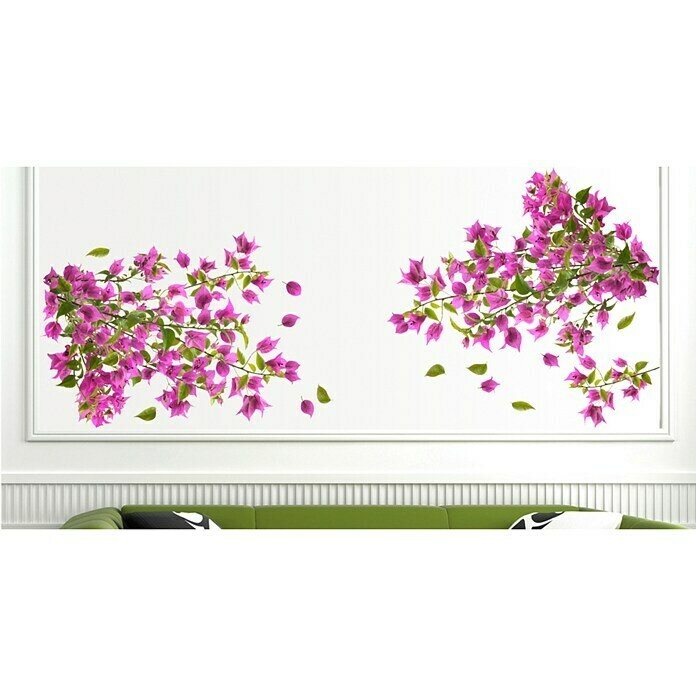 Wandtattoo (Bougainvillea, 48 x 68 cm)