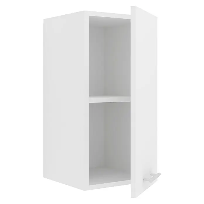 VCM Esilo Hängeschrank - 31 x 30 x 60 cm, Weiß - Ein offener, weißer Hängeschrank mit einem Fachboden bietet viel Stauraum und eine moderne Optik für Badezimmer oder Küche.