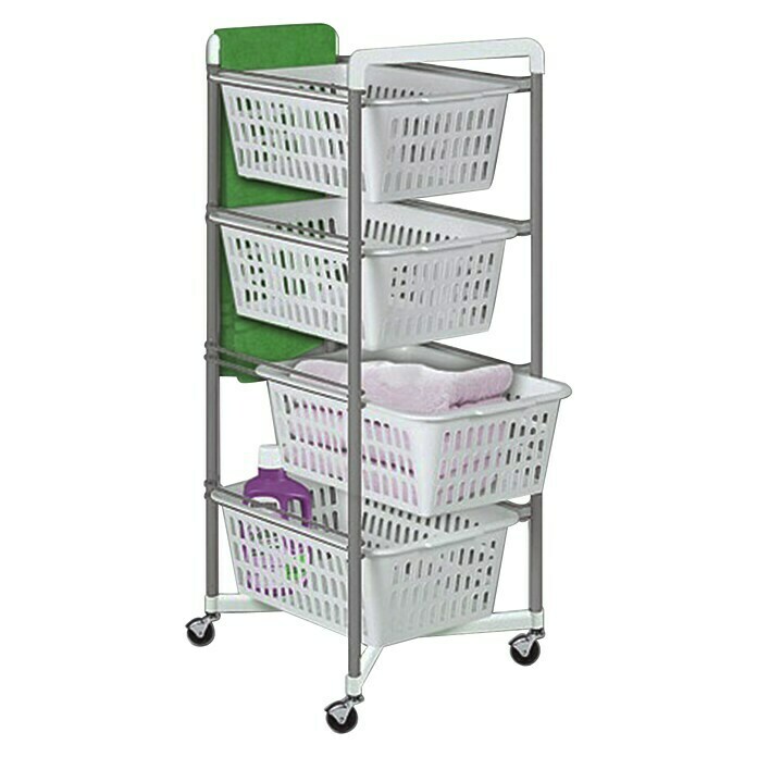 Artex Trolley Vicenza 4L x B x H: 38 x 32 x 86 cm, Anzahl Fächer: 4 Stk. Left Side View