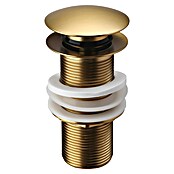Ablaufventil (1 ¼″, Gold matt, Mit Druckknopf) | BAUHAUS