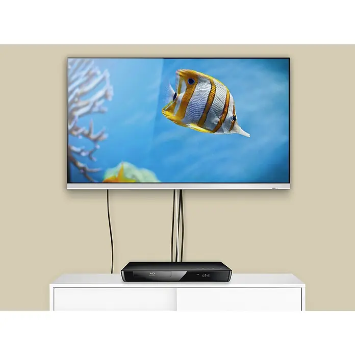 D-Line Kabelkanal Halbrund - 1 m, 20 x 10 mm, Weiß - Smart-TV mit gestochen scharfem Fischbild und einem Blu-ray-Player für ein beeindruckendes Heimkinoerlebnis.