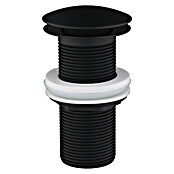 Ablaufventil (1 ¼″, Schwarz matt, Mit Druckknopf) | BAUHAUS