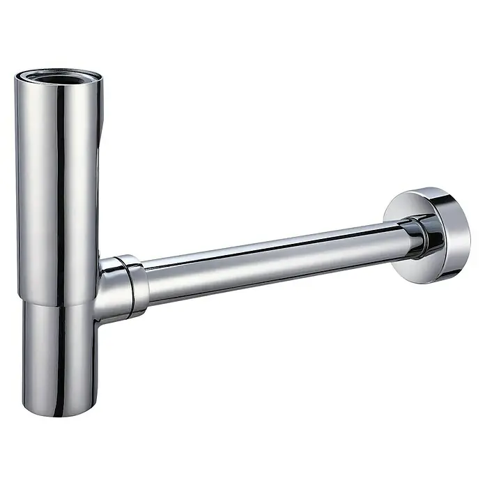 Flaschen-Siphon - 1 ¼″, Chrom - Ein glänzender, verchromter Siphon für Waschbecken. Ideal für moderne Badezimmer, bietet er Funktionalität und Ästhetik in einem.