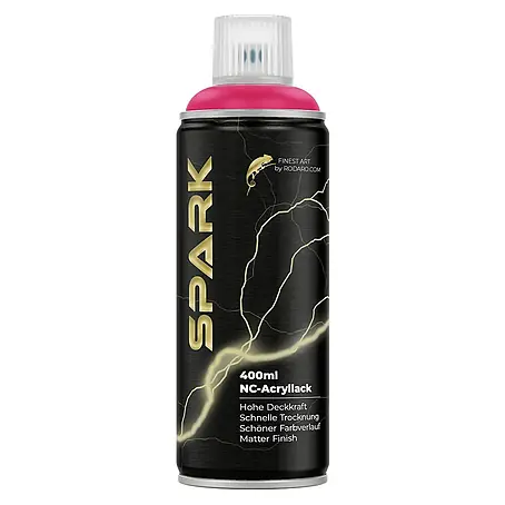 Spark  Farbspray Sprühfarbe 400ml Matte Farbe Telemagenta