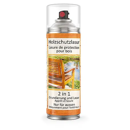 Colors  Farbspray Holzschutzlasur Spraydose 400ml Nussbaum