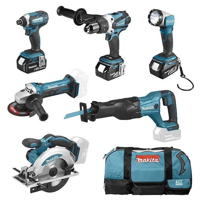 Makita Akku-Set DLX 6046 (18 V, Li-Ionen, 3 Akkus, 6 -tlg.) | BAUHAUS