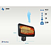 Purline Estufa de exterior Heaty Gleam Wall (Altura: 32 cm) | BAUHAUS