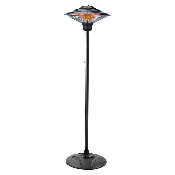 Purline Estufa de exterior Heaty Lampy - Altura: 200 cm - Elegante estufa de patio con tecnología infrarroja para una agradable calidez al aire libre. Diseño elegante que se integra perfectamente en cualquier entorno.