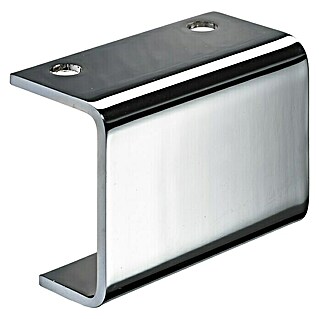 Hettich Möbelfuß U-Rail (L x B x H: 4,3 x 9 x 7 cm, Traglast: 50 kg, Stahl, Silber)
