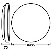 Osram Orbis LED okrogla stropna svetilka Essential  (24 W, Ø x V: 38,5 x 7 cm, Bela, Toplo bela) | 3016 - Deckenleuchte | CACB - Deckenleuchten | CAC - Indoorleuchten | CA - Beleuchtung | C - Elektro | BAUHAUS