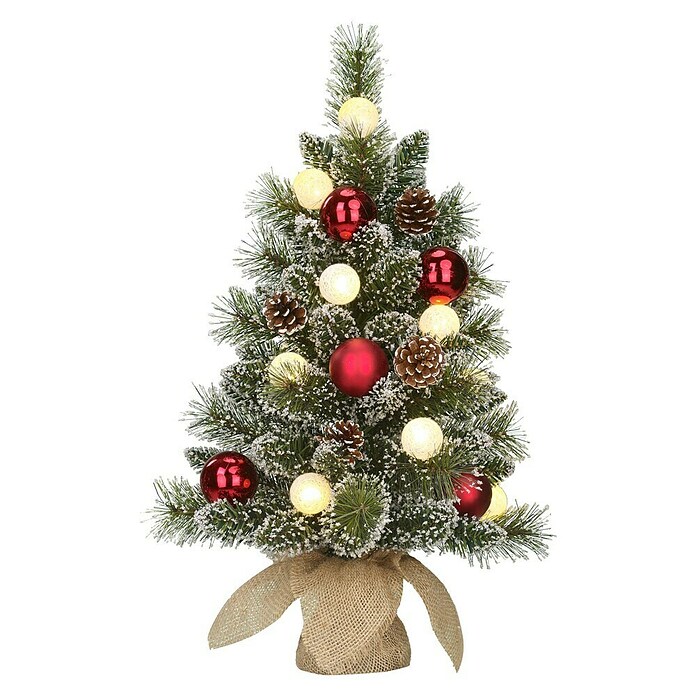 Black Box Trees Kunstkerstboom Kaprun (Hoogte: 60 cm, Groen frosted, LED-verlichting) | BAUHAUS