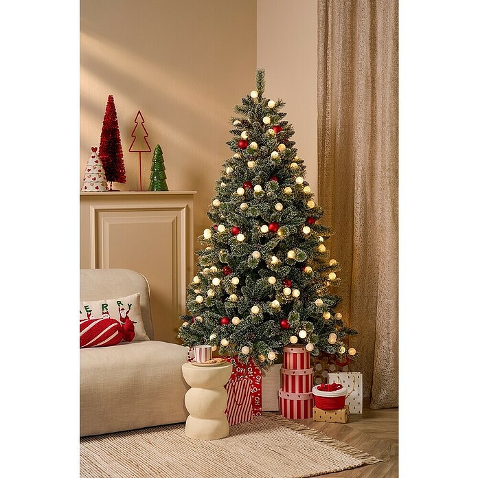 Black Box Trees Kunstkerstboom Kaprun (Hoogte: 180 cm, Groen frosted, LED-verlichting) | BAUHAUS