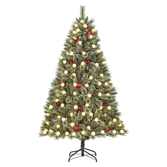 Black Box Trees Kunstkerstboom Kaprun (Hoogte: 180 cm, Groen frosted, LED-verlichting) | BAUHAUS
