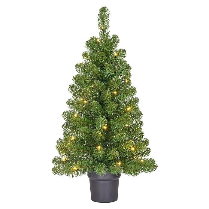 Black Box Trees Kunstkerstboom Norton (Hoogte: 90 cm, Groen, LED-verlichting) | BAUHAUS