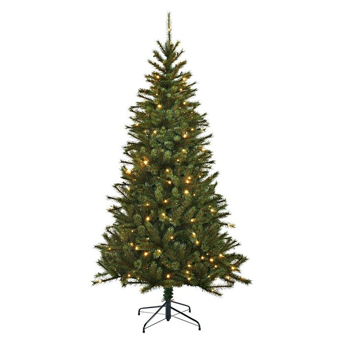 Black Box Trees Kunstkerstboom KINGSTON met LED (Hoogte: 185 cm, Groen, LED-verlichting) | BAUHAUS