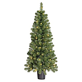 Black Box Trees Kunstkerstboom Norton (Hoogte: 120 cm, Groen, LED-verlichting)