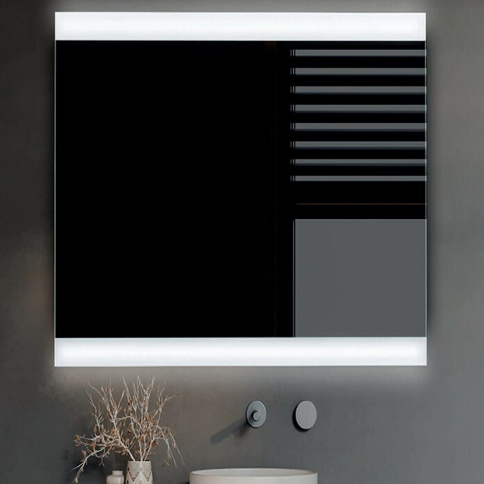 Bath Stage Espejo con luz LED B-932 (120 x 70 cm, Blanco frío) | BAUHAUS