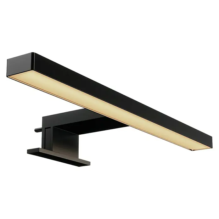 Fackelmann LED-Aufsatzleuchte - 5,6 W - Moderne schwarze Wandleuchte mit warmem Licht, ideal für stilvolle Innenräume und fokussierte Beleuchtung.