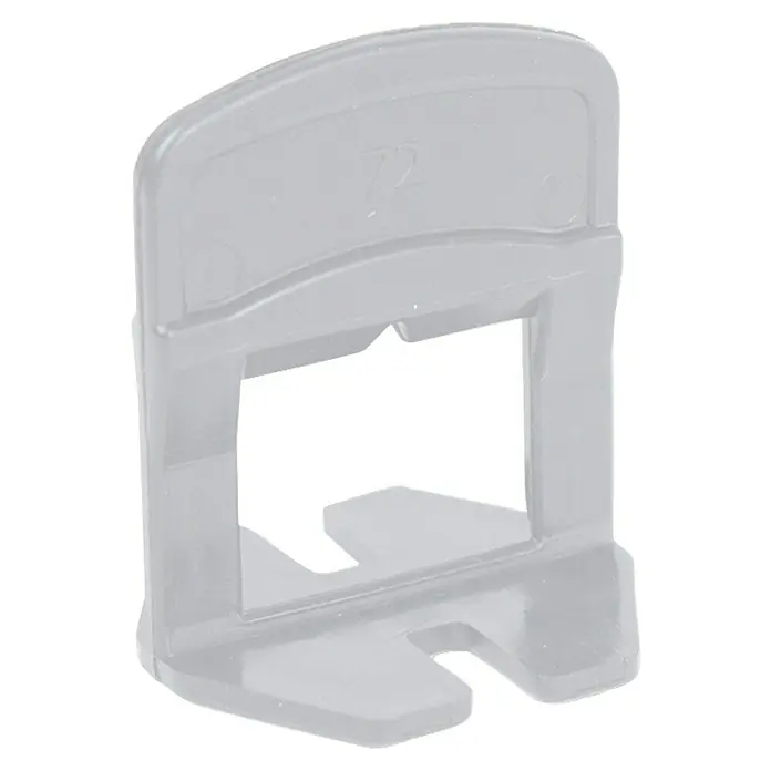 Dakota Sistema de nivelación - Anchura de la junta: 2 mm - Primer plano de un sistema de nivelación de baldosas, una herramienta práctica para una instalación precisa, garantizando espaciado uniforme y superficies niveladas.