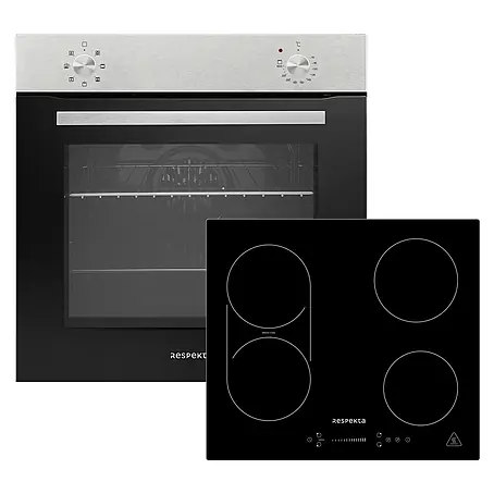 Respekta  Einbauherd-Set Jannis AB 121-26 + Alois KM6600IB-28