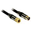 Metronic Cable coaxial TV / Satélite (Largo: 1,5 m, Negro)