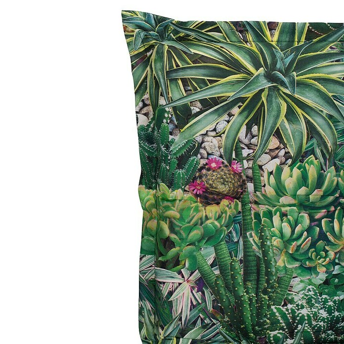 beo Gartenmöbel-Auflage Tegernsee (Gartenliege, L x B x H: 191 x 58 x 8 cm, 70% Baumwolle/30% Polyester, Grün) | BAUHAUS