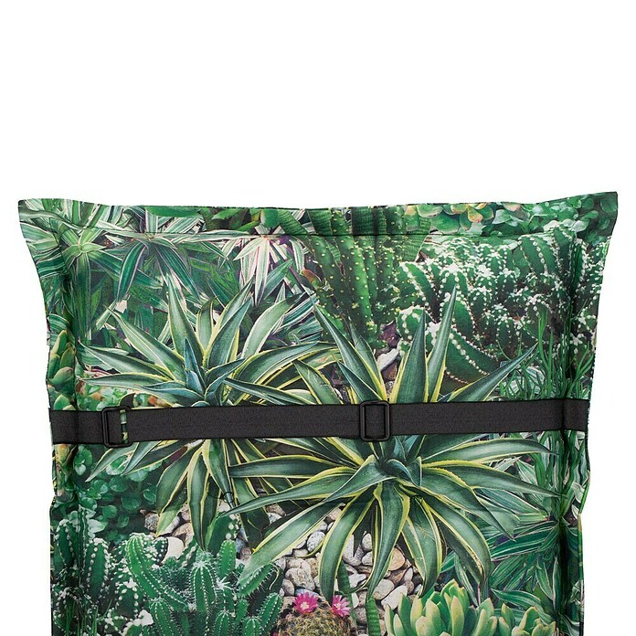 beo Gartenmöbel-Auflage Tegernsee (Gartenliege, L x B x H: 191 x 58 x 8 cm, 70% Baumwolle/30% Polyester, Grün) | BAUHAUS