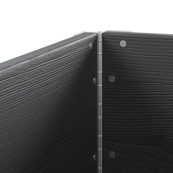 Upyard Huerto de 3 niveles (120 x 80 x 58,5 cm, Madera, Negro, Capacidad volumétrica: 301,8 l) | BAUHAUS