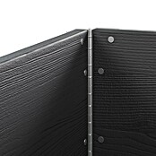 Upyard Huerto de 3 niveles (120 x 80 x 58,5 cm, Madera, Negro, Capacidad volumétrica: 301,8 l) | BAUHAUS
