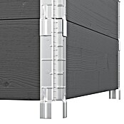 Upyard Huerto de 3 niveles (120 x 80 x 58,5 cm, Madera, Negro, Capacidad volumétrica: 301,8 l) | BAUHAUS