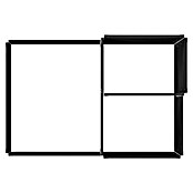 Upyard Huerto de 3 niveles (120 x 80 x 58,5 cm, Madera, Negro, Capacidad volumétrica: 301,8 l) | BAUHAUS