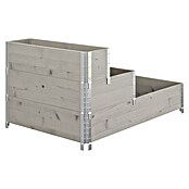 Upyard Huerto de 3 niveles (120 x 80 x 58,5 cm, Madera, Gris, Capacidad volumétrica: 302,4 l) | BAUHAUS