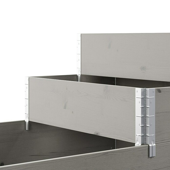 Upyard Huerto de 3 niveles (120 x 80 x 58,5 cm, Madera, Gris, Capacidad volumétrica: 302,4 l) | BAUHAUS