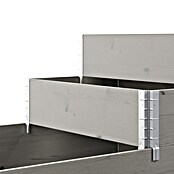 Upyard Huerto de 3 niveles (120 x 80 x 58,5 cm, Madera, Gris, Capacidad volumétrica: 302,4 l) | BAUHAUS