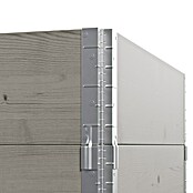 Upyard Huerto de 3 niveles (120 x 80 x 58,5 cm, Madera, Gris, Capacidad volumétrica: 302,4 l) | BAUHAUS