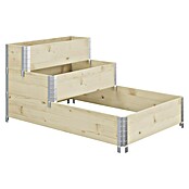 Upyard Hochbeet 3 Ebenen (120 x 80 x 58,5 cm, Holz, Natur, Fassungsvermögen: 302,4 l) | BAUHAUS