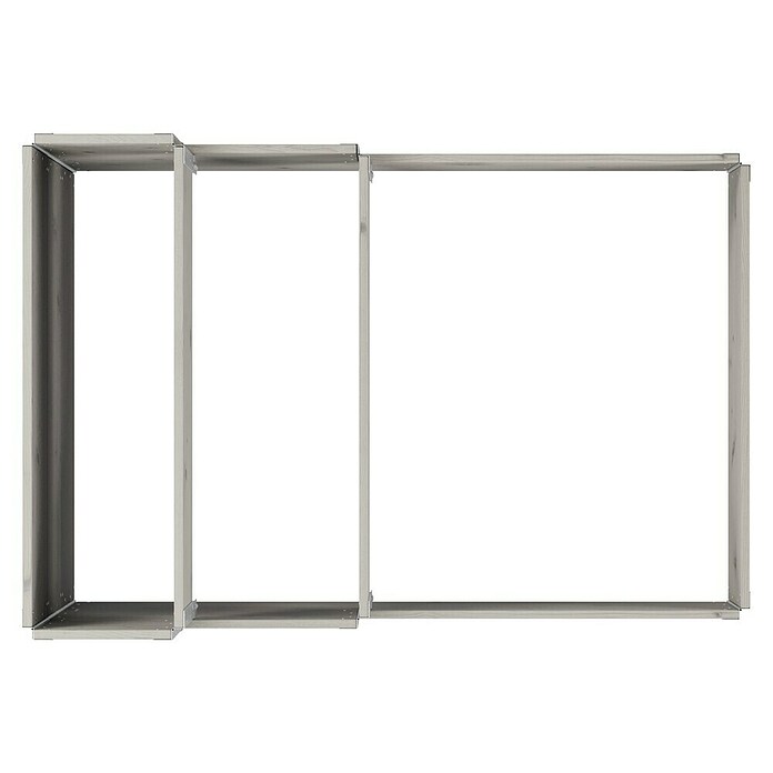 Upyard Huerto de 3 niveles (120 x 80 x 58,5 cm, Madera, Gris, Capacidad volumétrica: 302,4 l) | BAUHAUS