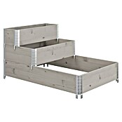 Upyard Hochbeet 3 Ebenen (120 x 80 x 58,5 cm, Holz, Grau, Fassungsvermögen: 302,4 l) | BAUHAUS
