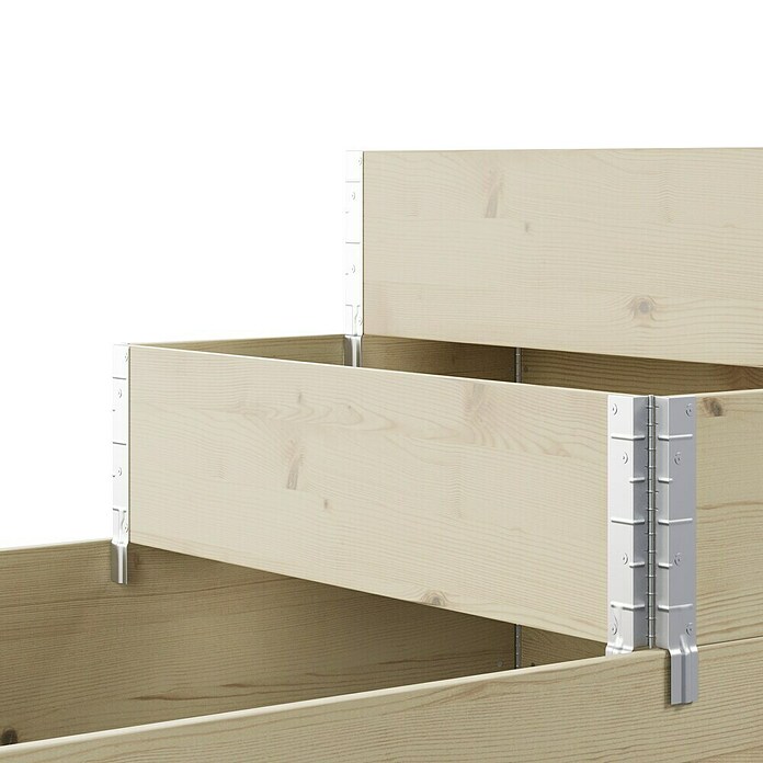 Upyard Huerto de 3 niveles (120 x 80 x 58,5 cm, Madera, Natural, Capacidad volumétrica: 302,4 l) | BAUHAUS