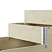 Upyard Huerto de 3 niveles (120 x 80 x 58,5 cm, Madera, Natural, Capacidad volumétrica: 302,4 l) | BAUHAUS