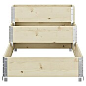 Upyard Huerto de 3 niveles (120 x 80 x 58,5 cm, Madera, Natural, Capacidad volumétrica: 302,4 l) | BAUHAUS