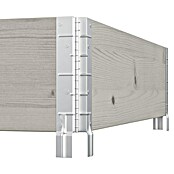 Upyard Huerto de 3 niveles (120 x 80 x 58,5 cm, Madera, Gris, Capacidad volumétrica: 302,4 l) | BAUHAUS