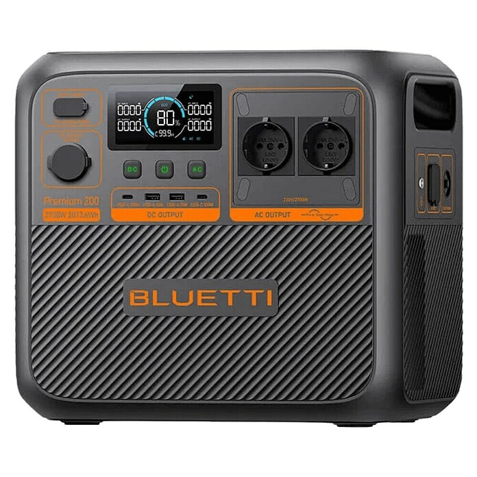 Bluetti Powerstation PREMIUM 200 V2 (2 073,6 Wh, Schwarz) | BAUHAUS