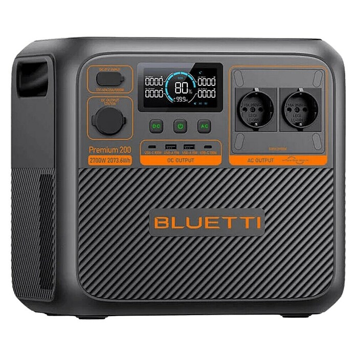Bluetti Powerstation PREMIUM 200 V2 (2 073,6 Wh, Schwarz) | BAUHAUS