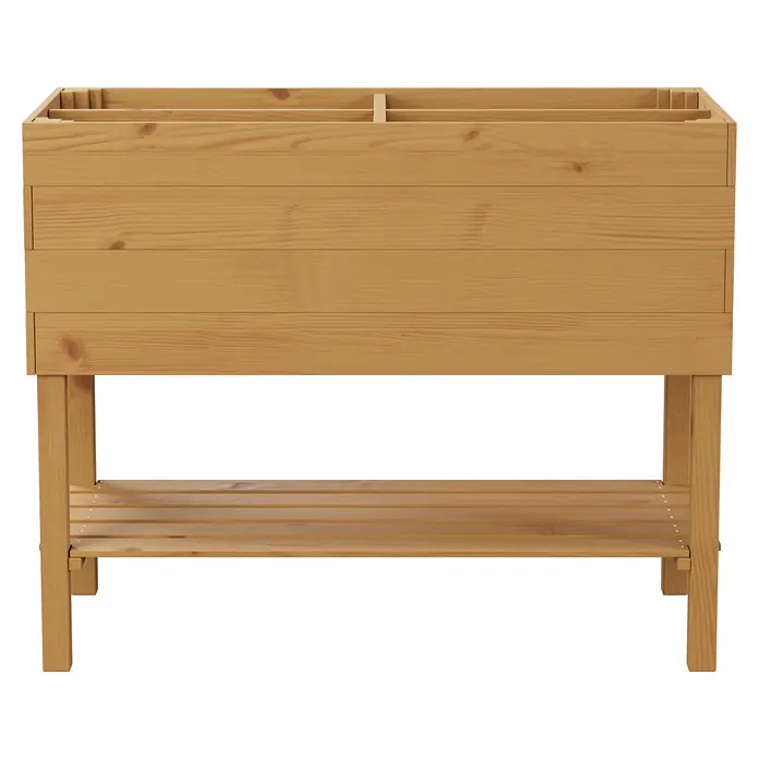 Promadino Kräuterhochbeet - L x B x H: 100 x 50 x 80 cm, Honigbraun