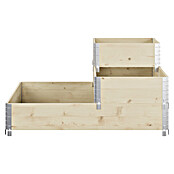 Upyard Hochbeet 3 Ebenen (120 x 80 x 58,5 cm, Holz, Natur, Fassungsvermögen: 301,8 l) | BAUHAUS