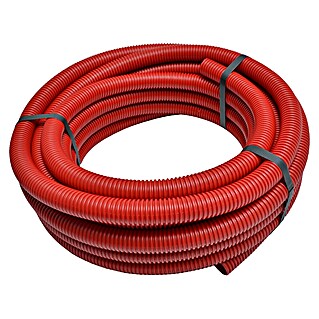 Flexibele buis PE - mantelbuis (Kunststof, Rood, Ø x l: 25 mm x 10 m)