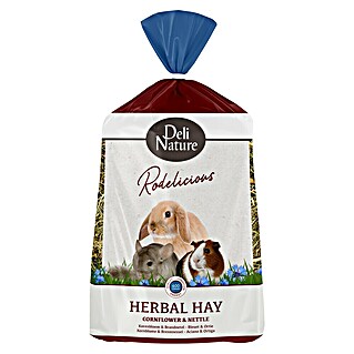 Deli Nature Knaagdiervoer Kruidenhooi Korenbloem & Brandnetel (600 g, Korenbloem & Brandnetel)