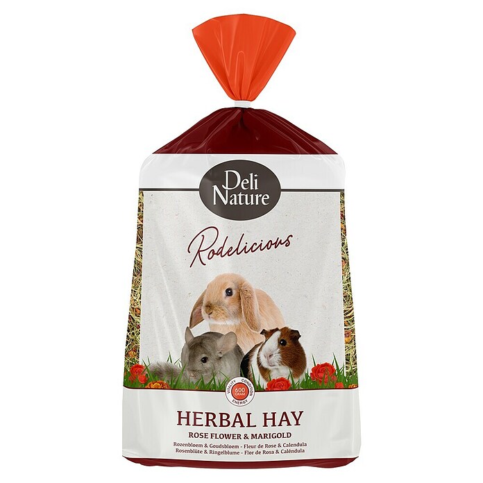 Deli Nature Knaagdiervoer Kruidenhooi Rozenblad & Goudsbloem (600 g, Rozenblad & Goudsbloem) | BAUHAUS